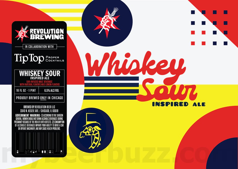 2025 Revolution Whiskey Sour 16oz Cans