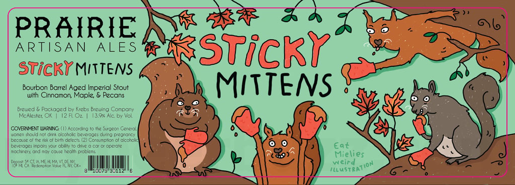 Prairie Artisan Ale Adding Sticky Mittens & Grand Hazelnut Reserve Cans