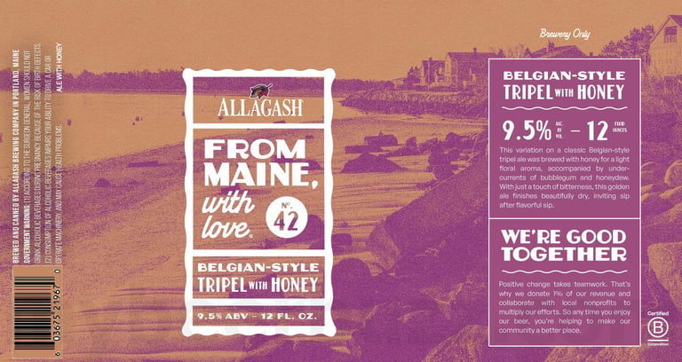 2025 Allagash From Maine With Love No 42 12oz Cans