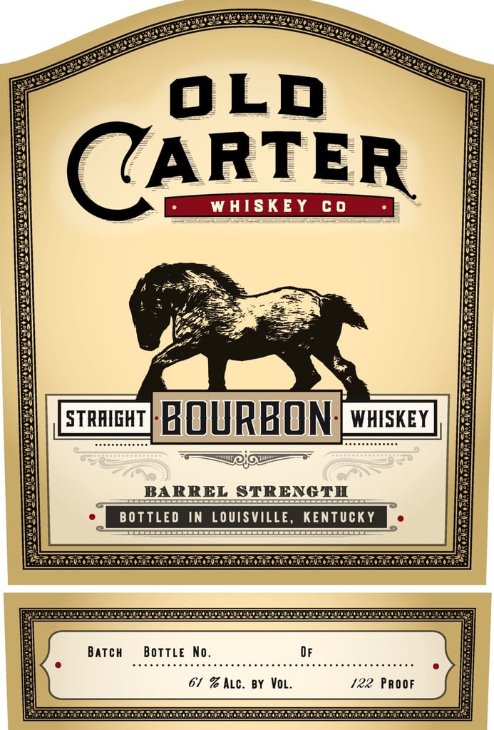 Old Carter Whiskey Very Small Batch Straight Bourbon Whiskey Barrel Strength