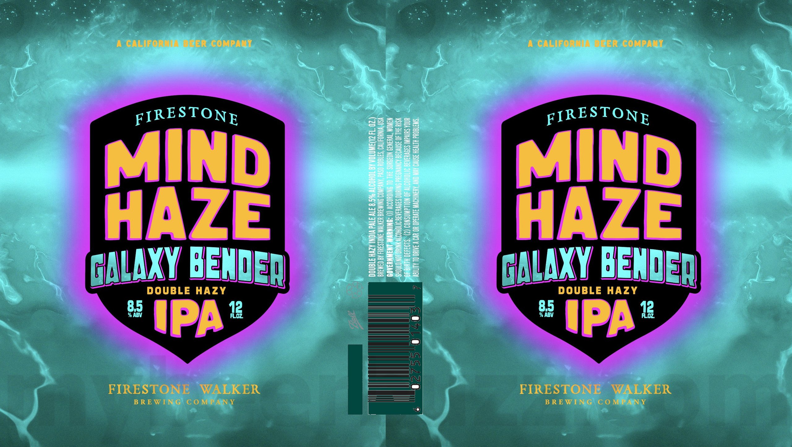 2025 Firestone Walker Mind Haze Galaxy Bender 12oz Cans