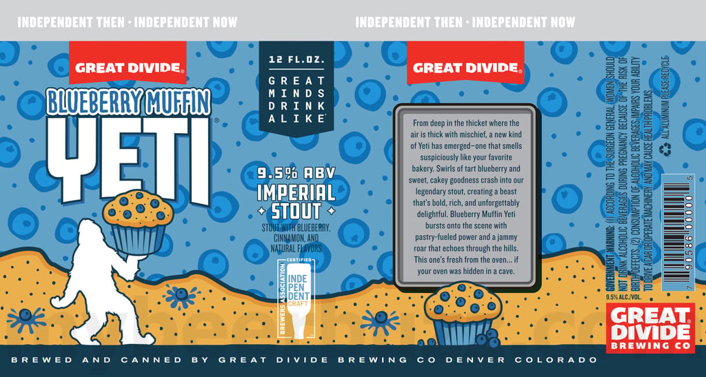 Great Divide Working On Blueberry Muffin Yeti & Hazelnut Latte Yeti Cans