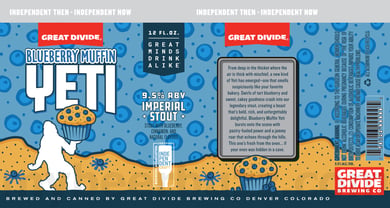 Great Divide Working On Blueberry Muffin Yeti & Hazelnut Latte Yeti Cans