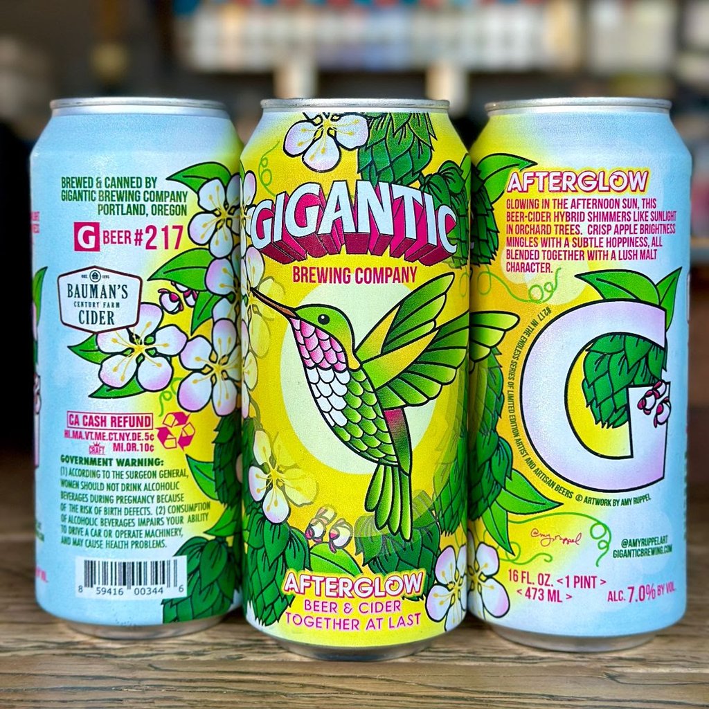 Gigantic Brewing & Bauman’s Cider Collaborate On Afterglow Cans