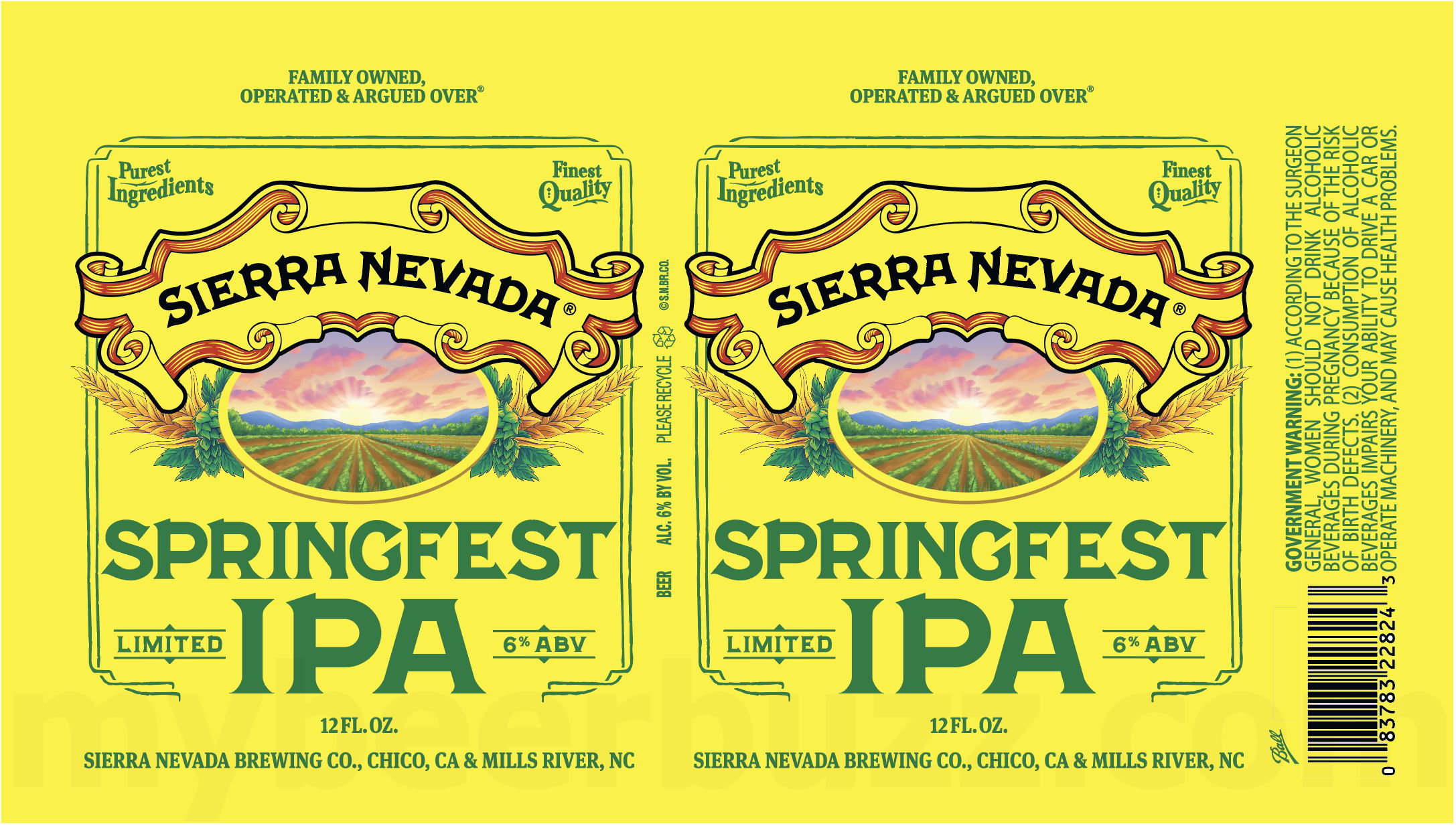 2025 Sierra Nevada Springfest IPA 12oz Cans