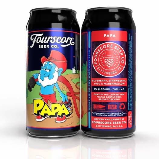 2025 Fourscore Beer PAPA 16oz Cans