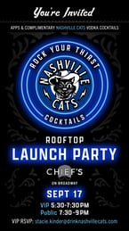Nashville’s Newest Hit Now Comes in a Can as Nashville Cats Vodka Cocktail Debuts in Music City