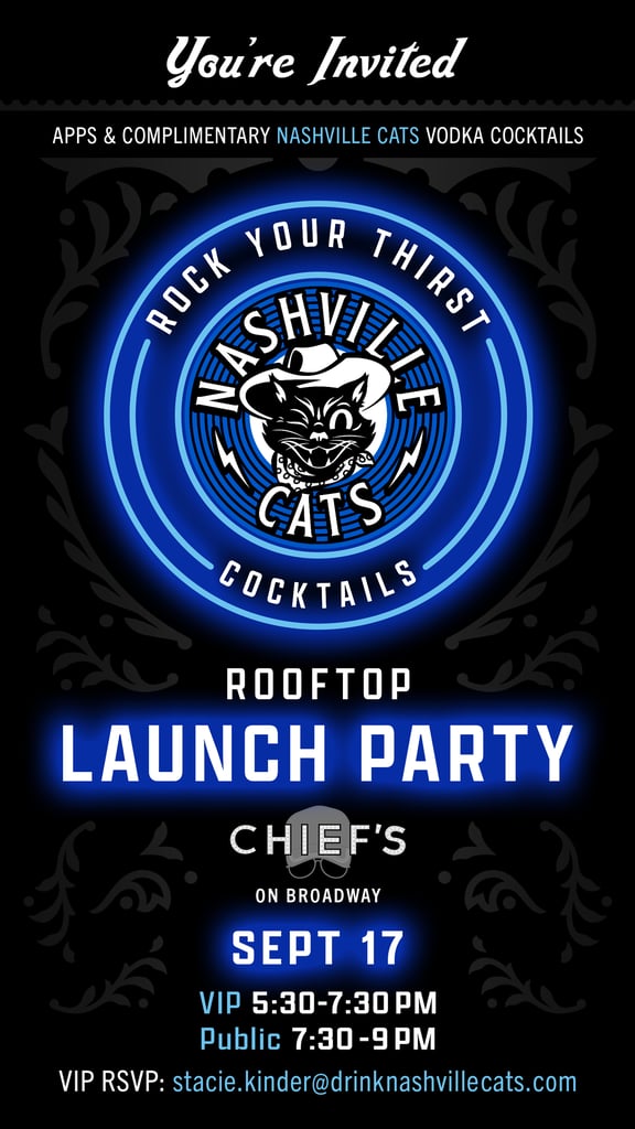 Nashville’s Newest Hit Now Comes in a Can as Nashville Cats Vodka Cocktail Debuts in Music City