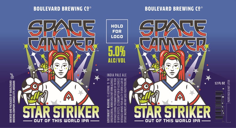 2025 Boulevard Brewing Space Camper Star Striker 12-oz Cans