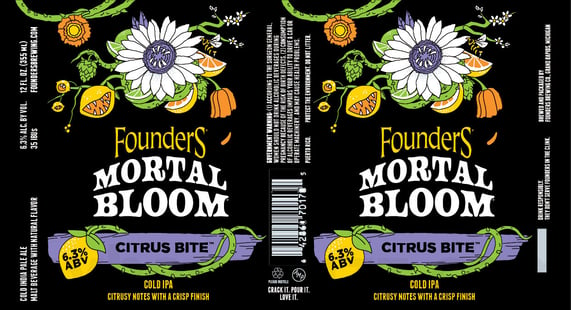 2025 FOunders brewing Mortal Bloom Citrus Bite 12-oz Cans