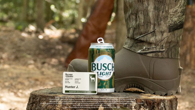 Busch Beer Change Your Name To Hunter Promo