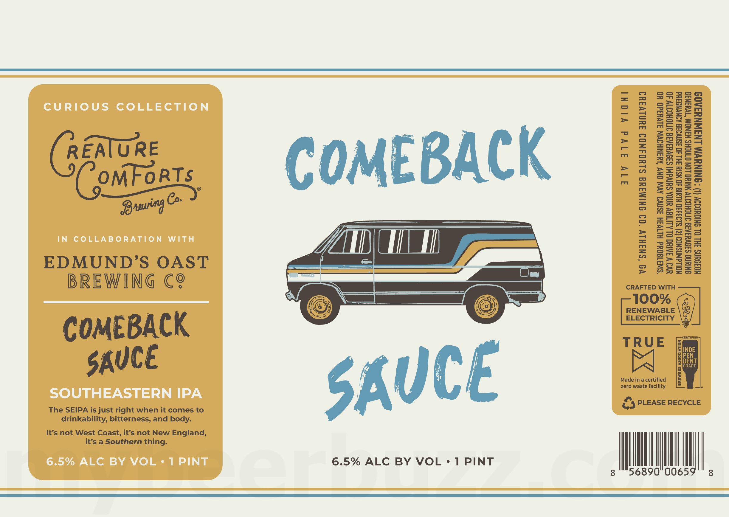 2026 Creature Comforts Comeback Sauce 16-oz Cans