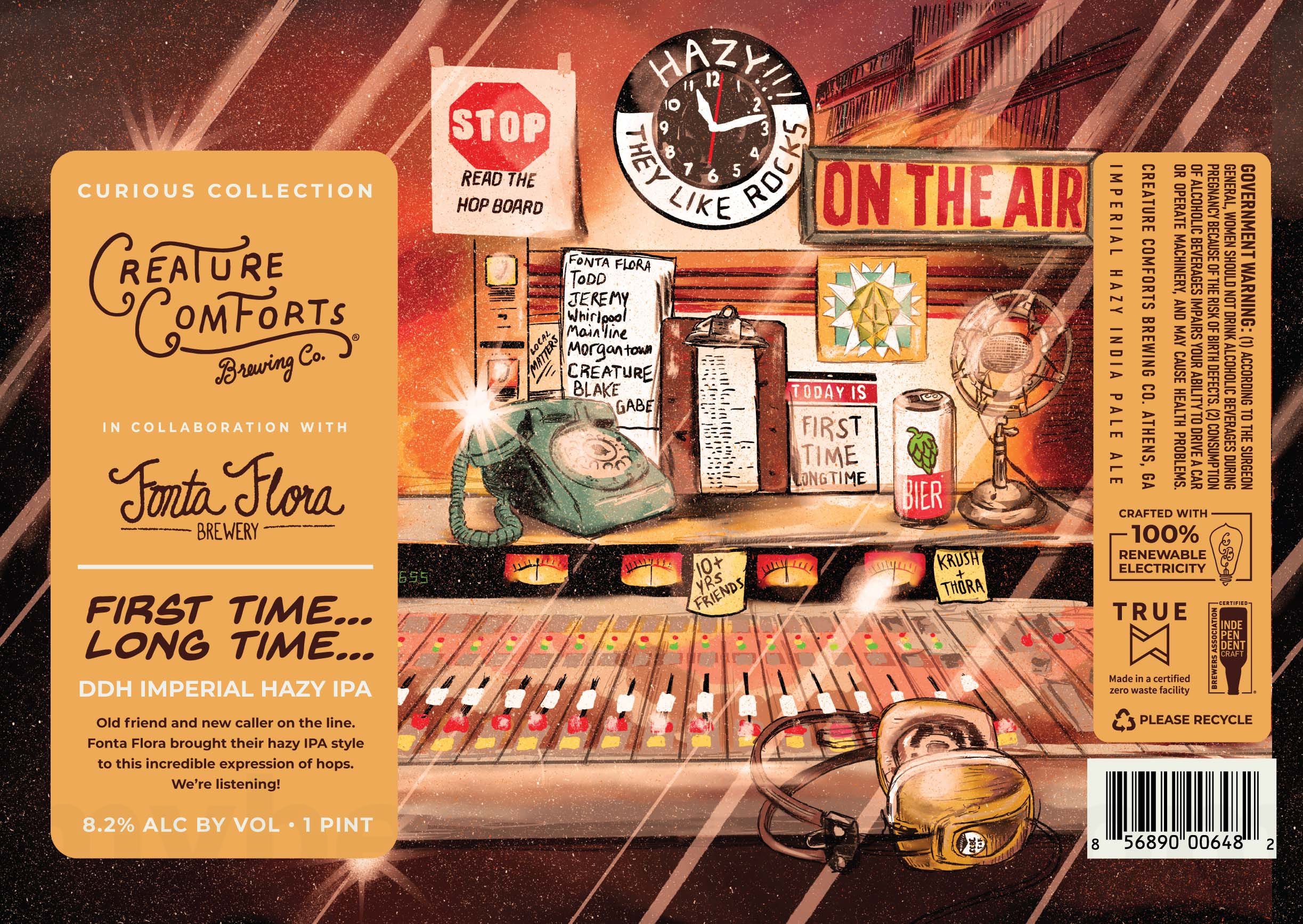 2026 Creature Comforts First Time Long Time 16-oz Cans