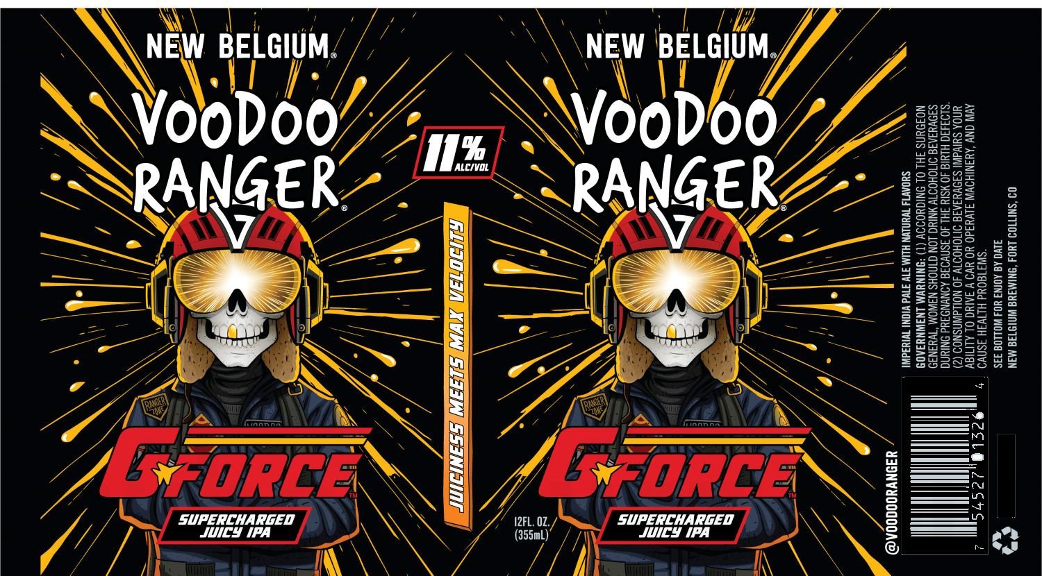 2026 New Belgium Voodoo Ranger G Force 12-oz Cans