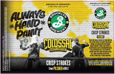 Brooklyn Brewery & Colossal Always Handpaint Collaborate On Crisp Strokes
