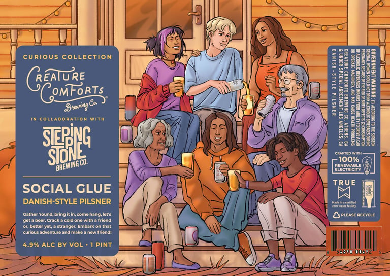 2025 Creature Comforts SOcial Glue 16-oz Cans