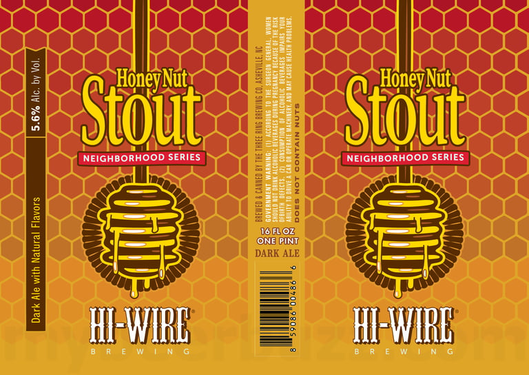 2025 Hi-Wire Brewing Honey Nut Stout 16oz Cans
