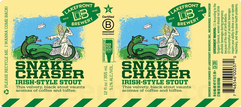 2025 Lakefront Brewery Snake Chaser 12-oz Cans