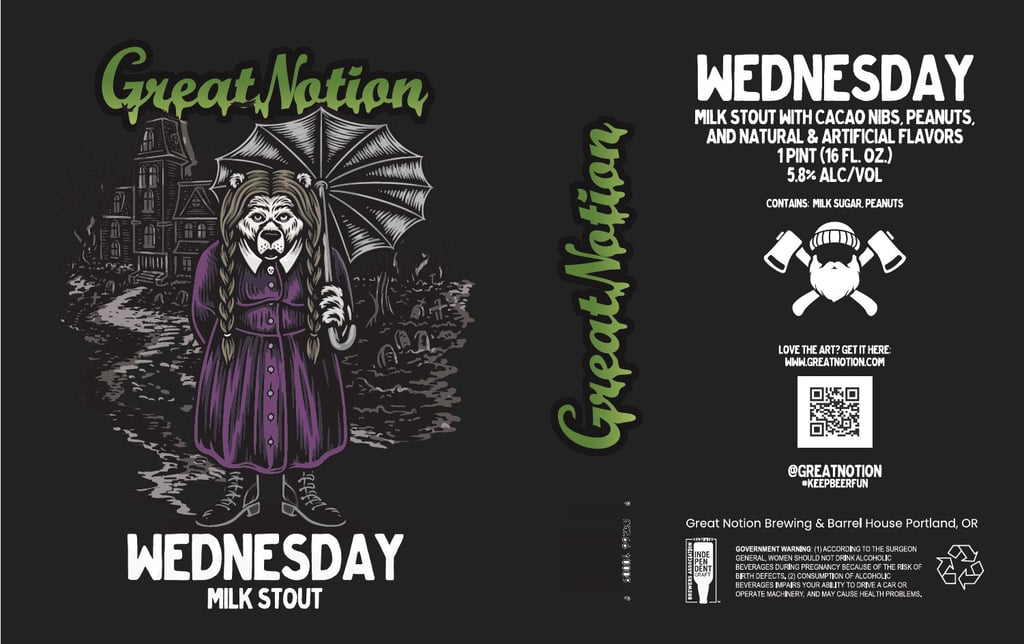 Great Notion Working On Wednesday Milk Stout Cans