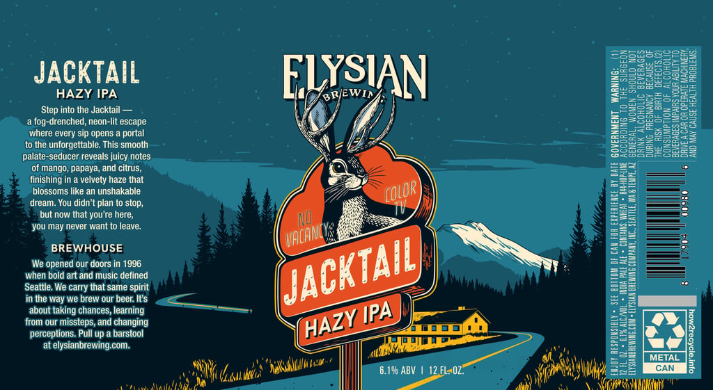 Elysian Brewing Adding Jacktail Hazy IPA Cans