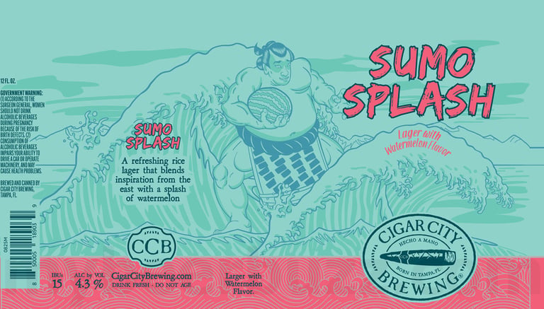 2025 Cigar City Sumo Splash 12-oz Cans