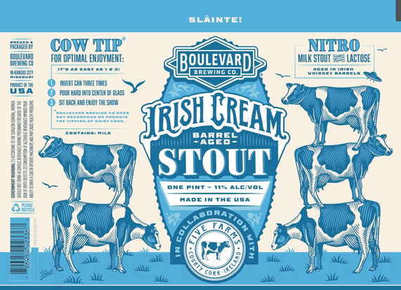 2025 Boulevard Irish Cream Stout 16-oz Cans