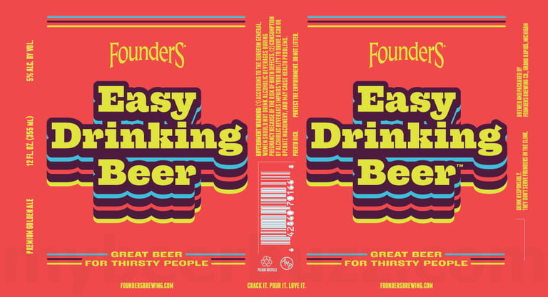 2025 Founders Easy Drinking Beer 12-oz Cans