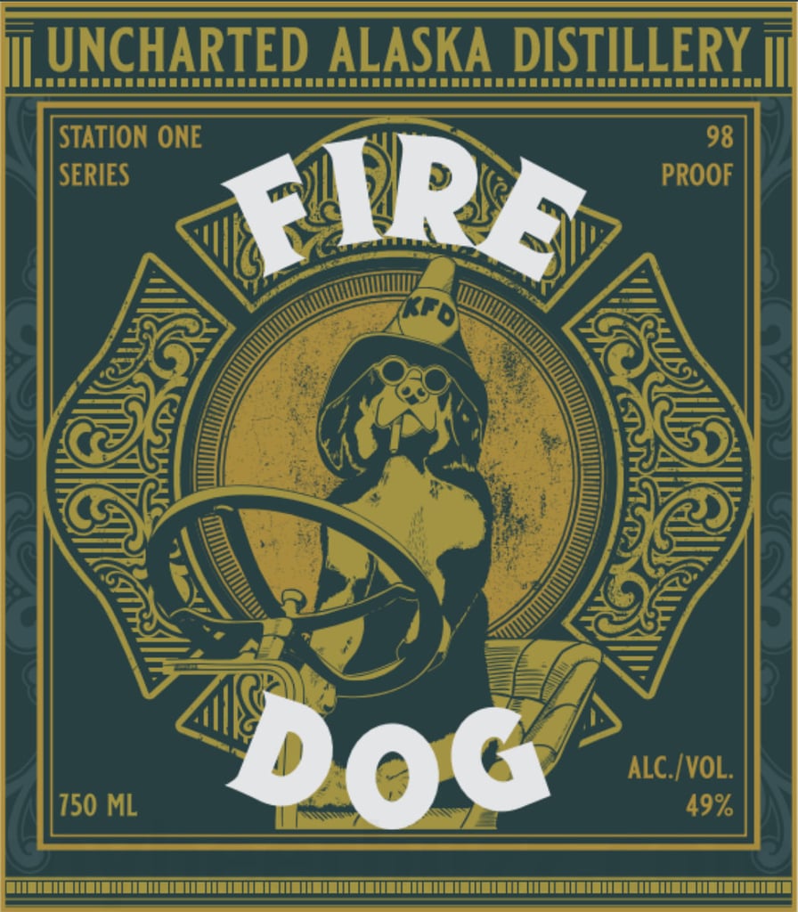 Uncharted Alaska Distillery Fire Dog Station One Series Sorghum Whiskey