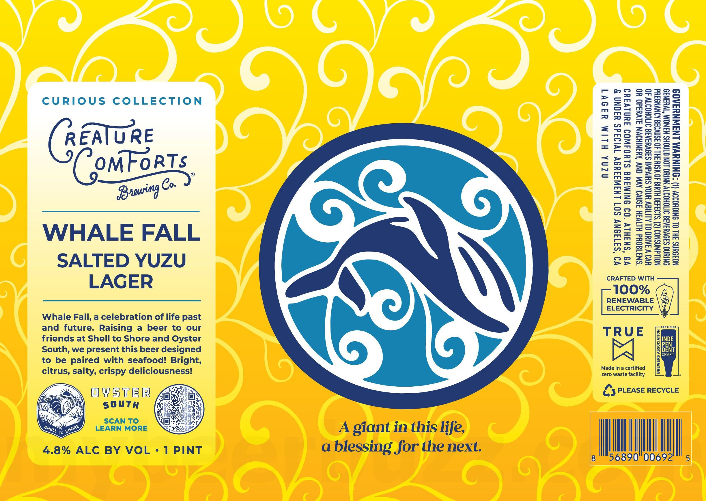 2025 Creature Comforts Whale Fall 16-oz Cans