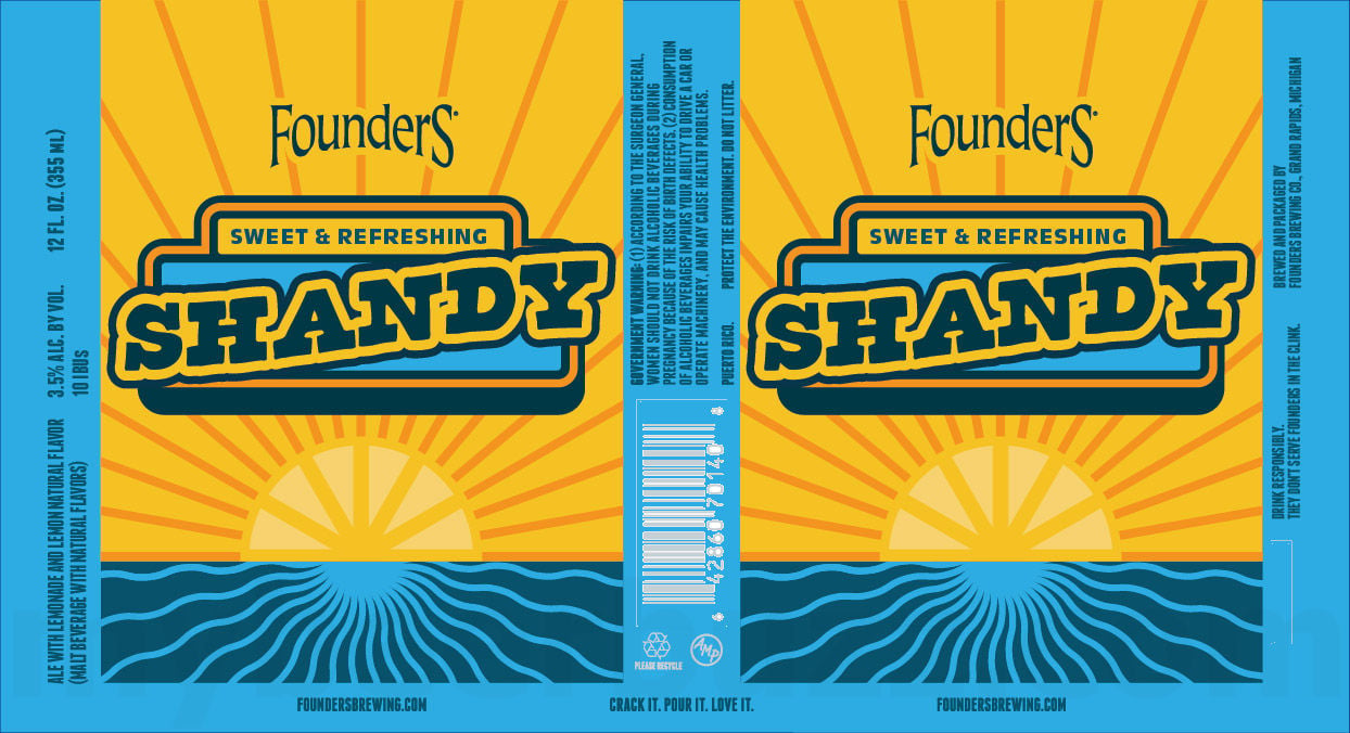 2025 Founders Shandy 12-oz Cans