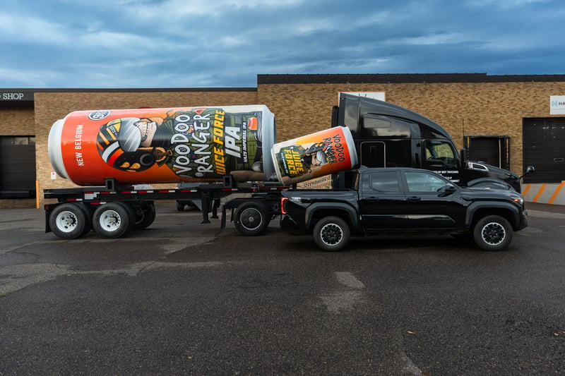 New Belgium Voodoo Ranger Unleashes 21-Foot Tallboy on Wheels