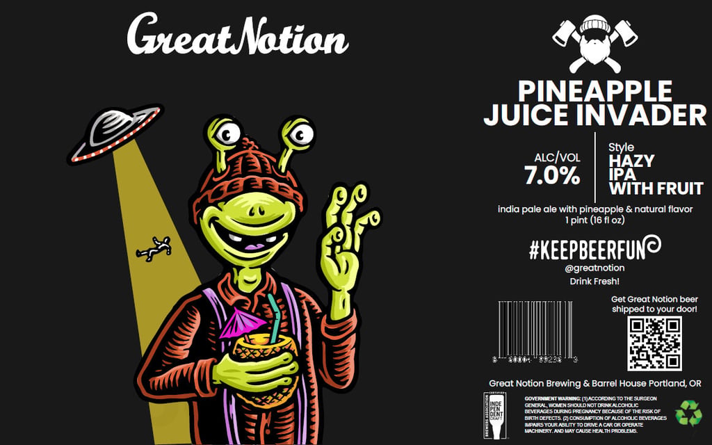 Great Notion Adding Pineapple Juice Invader