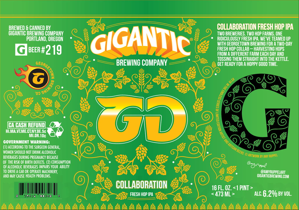 Gigantic Brewing & Georgetown Brewing Collaborate on GӘ Fresh Hop IPA