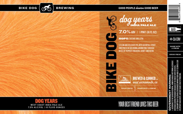 2025 Bike Dog Brewing Dog Years 16-oz Cans