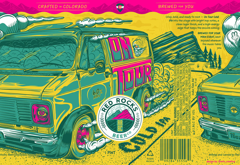 2025 Red Rocks Beer On Tour COld IPA 16-oz Cans