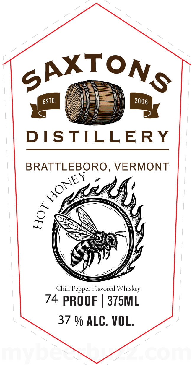 2025 Saxtons River Distillery Hot Honey 375ml Bottles
