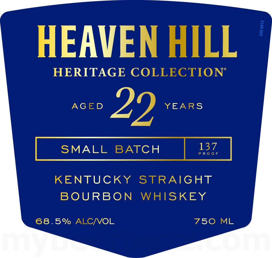 Heaven Hill Small Batch Heritage Collection 22 Year Kentucky Straight Bourbon Whiskey