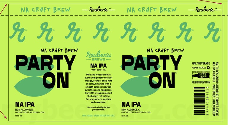 2025 Reuben's brews Party On 12-oz Cans