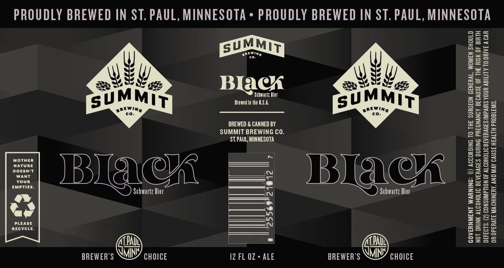 Summit Brewing Adding Black Schwartz Bier Cans