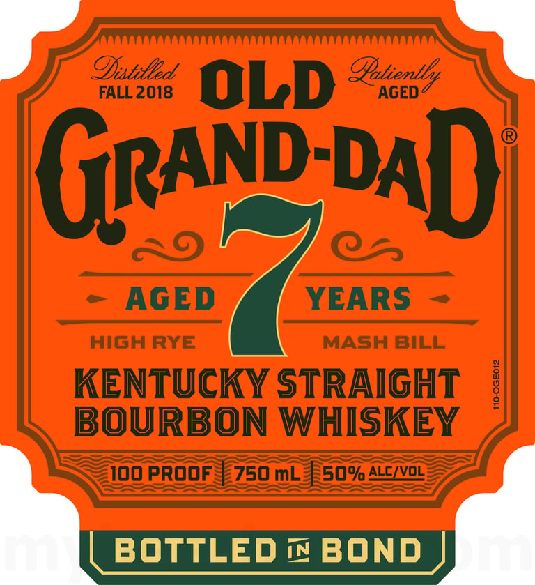 2025 Old Grand-Dad 7-Year Bourbon 750ml Bottles