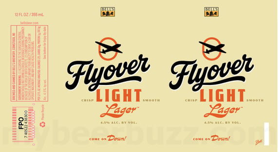 2025 Bell's Brewery FLyover Light Lager 12-oz Cans
