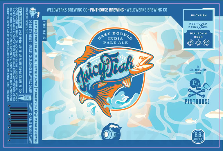 2025 WeldWerks Juicy Fish 16-oz Cans