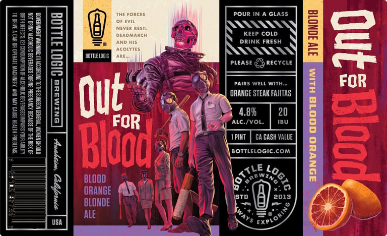 2025 Bottle Logic Brewing Out For Blood 16-oz Cans