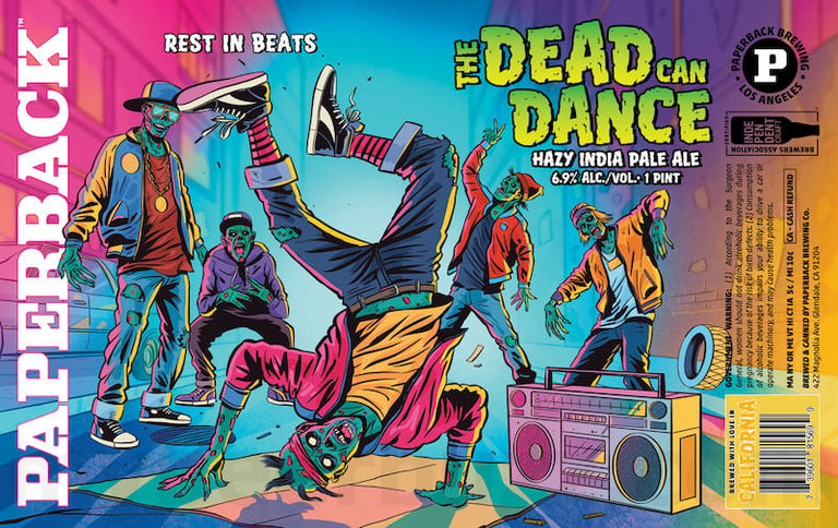 2025 Paperback Brewing The Dead Can Dance 16-oz cans