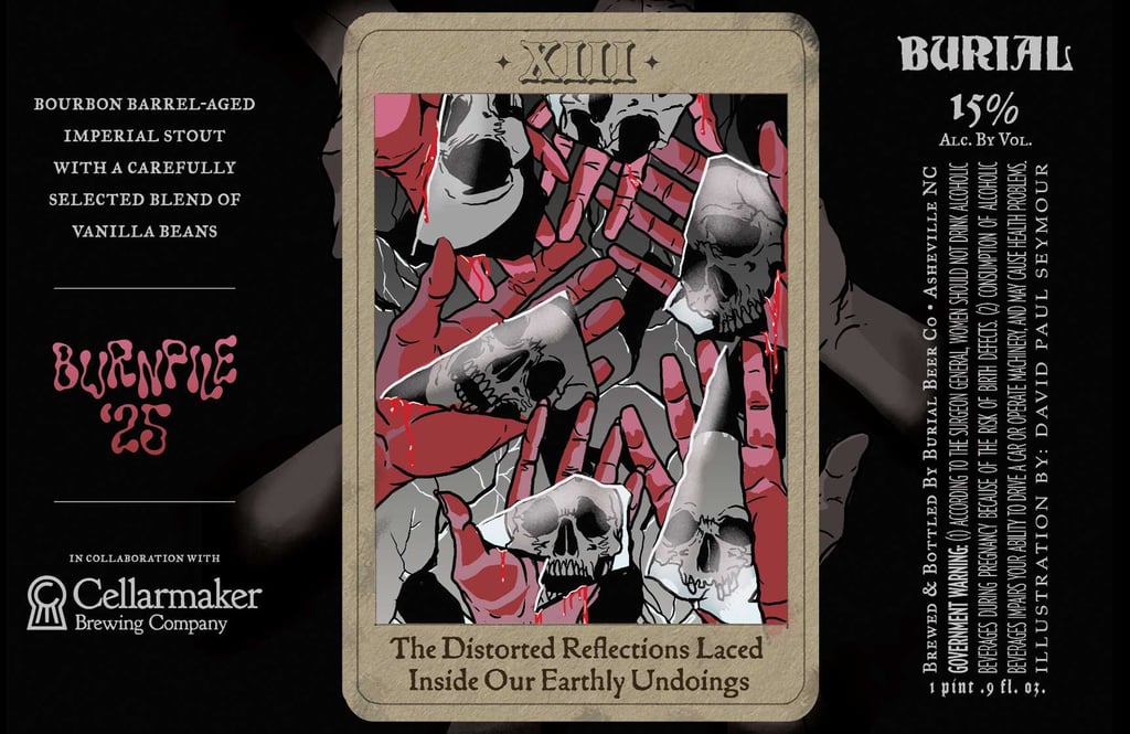 Burial Beer Working On The Distorted Reflections Laced Inside Our Earthly Undoings, Ideal, Nowhere Left To Go, The Scars On Greedy Palms, Beneath The Gateway Of Eternal Absence, That Which Stokes The Billows Of The Most Righteous Memories & I Envisioned A Future I Never Hope To Encounter For Burnpile ’25