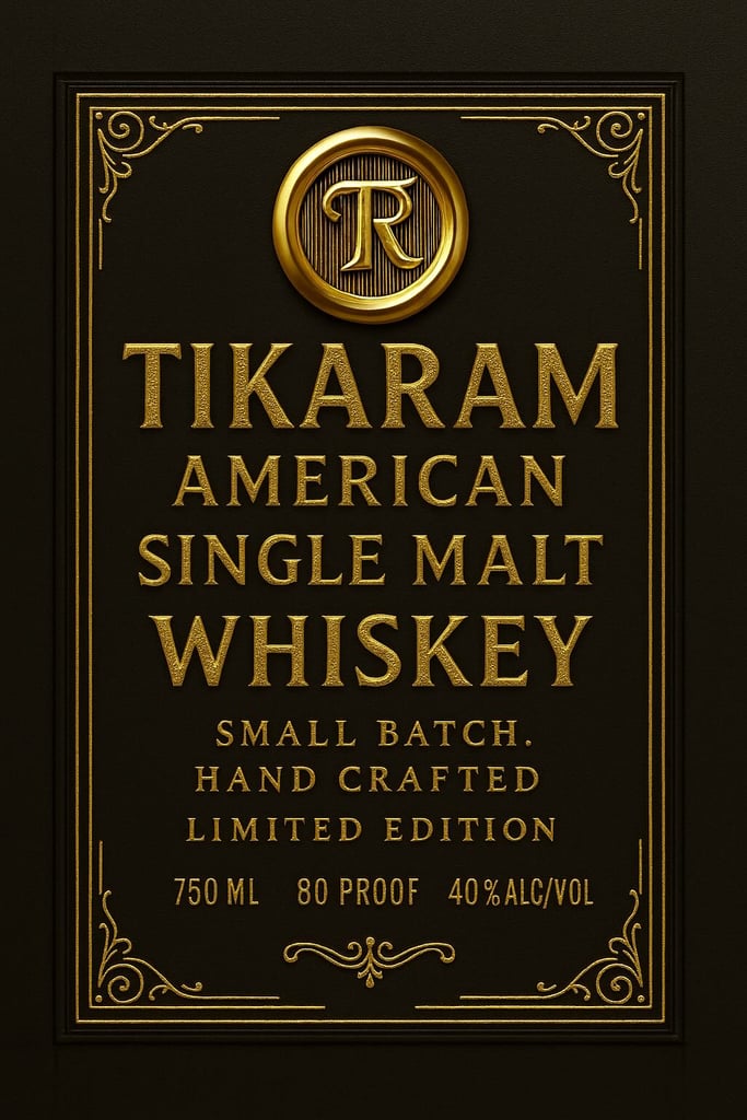 Fat Dog Spirits Tikaram American Single Malt Whiskey Small Batch Limited Edition