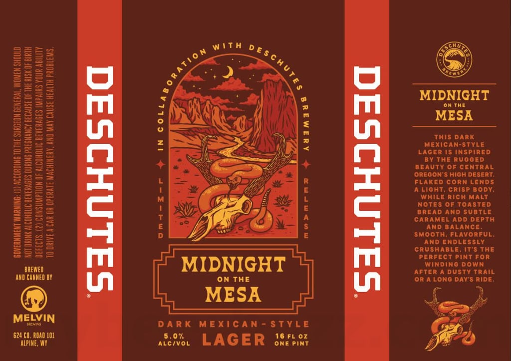 Melvin Collaborating With Deschutes On Midnight On The Mesa, With Beachwood On Dustry Trails, With Bleching Beaver on Rodeo Roast, With Mother Earth Brew Co. on Steeped In Shadows, With Tarantula Hill Brewing on High And Rising, WIth WIld Leap On Unidos, With Roadhouse On Party Like A POG Star & With Revision On The Red Rider