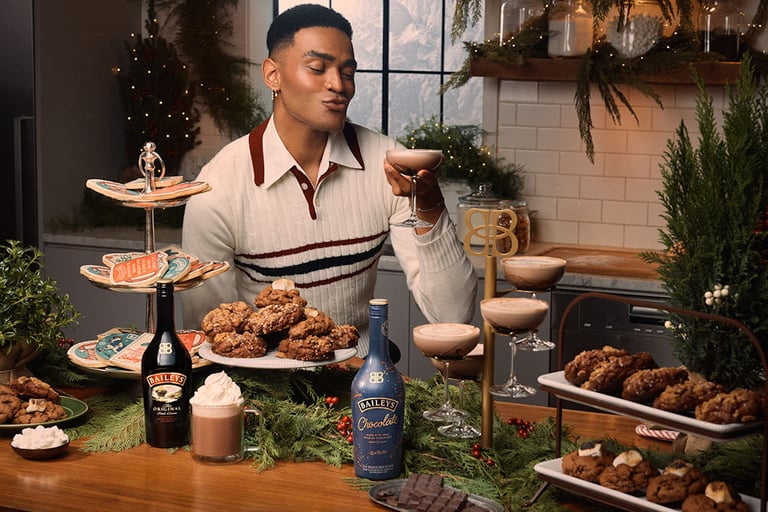 Baileys and Funny Face Bakery Bring an Extra Delicious, Adult Twist to the Holiday Season's Most Famous Pairing - Milk and Cookies