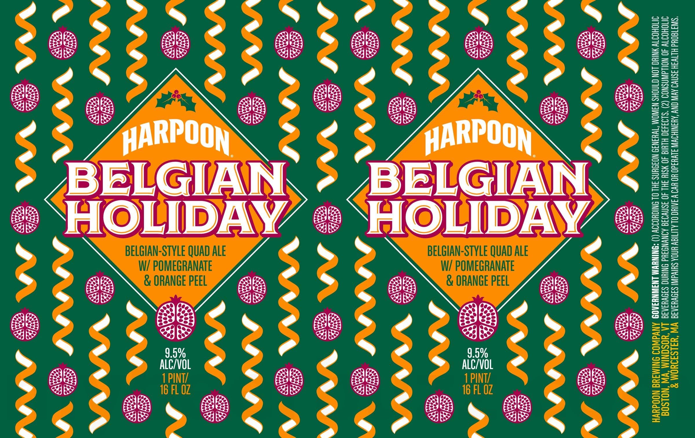 2025 Harpoon Brewery Belgian Holiday 16-oz Cans