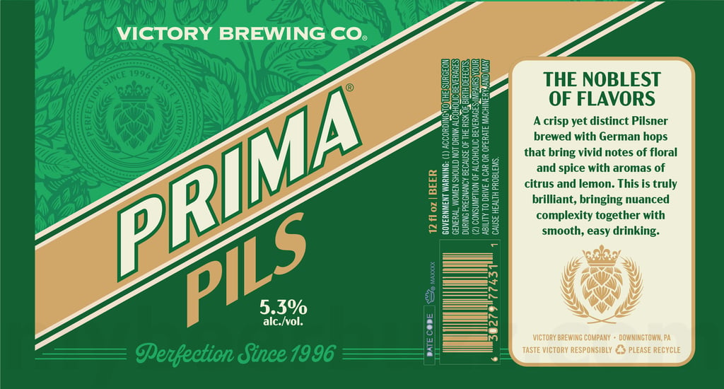 Victory Brewing Updating Prima Pils Cans